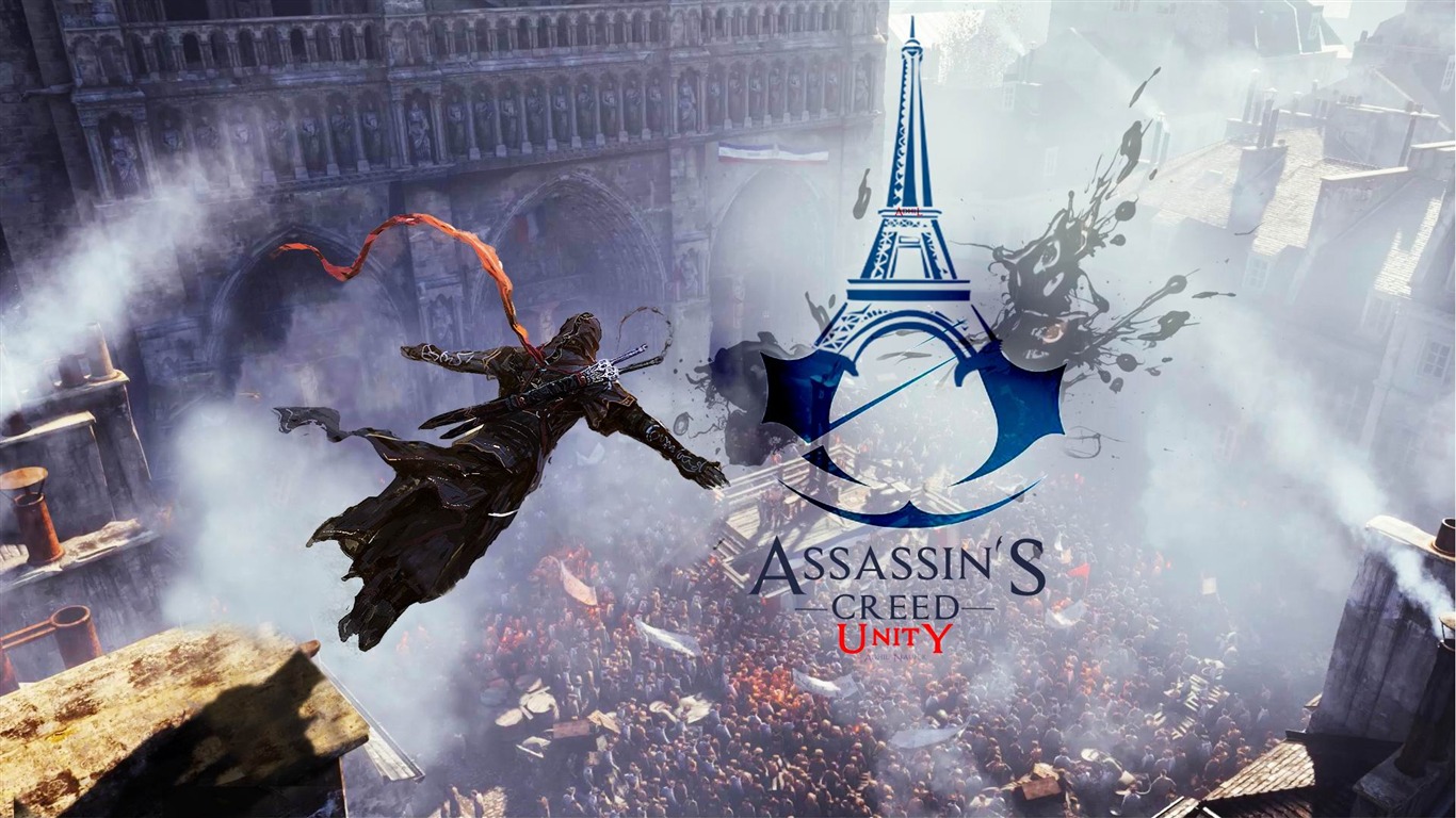 Assassins Creed Unity Hd Game Desktop Wallpaper Assassin S Creed Unity Wallpaper Hd 1366x768 Wallpaper Teahub Io