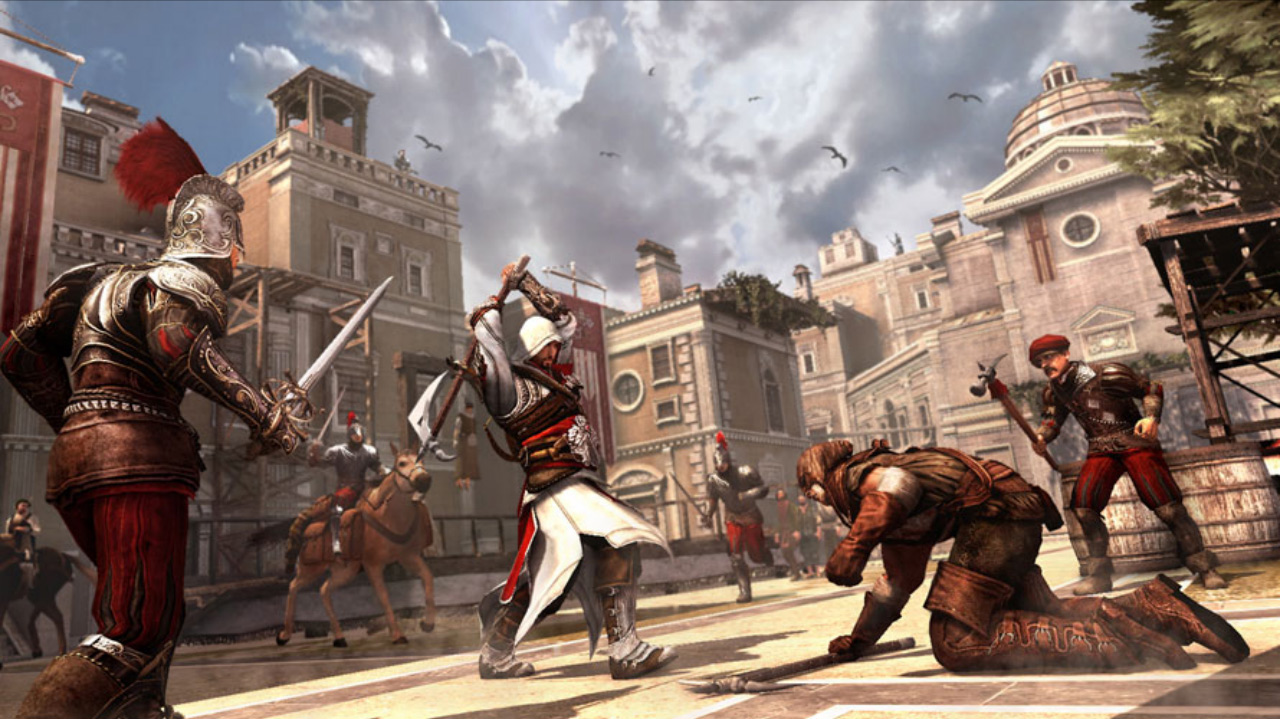 Assassins Creed Brotherhood Wallpaper - Assassin's Creed Brotherhood Gameplay - HD Wallpaper 