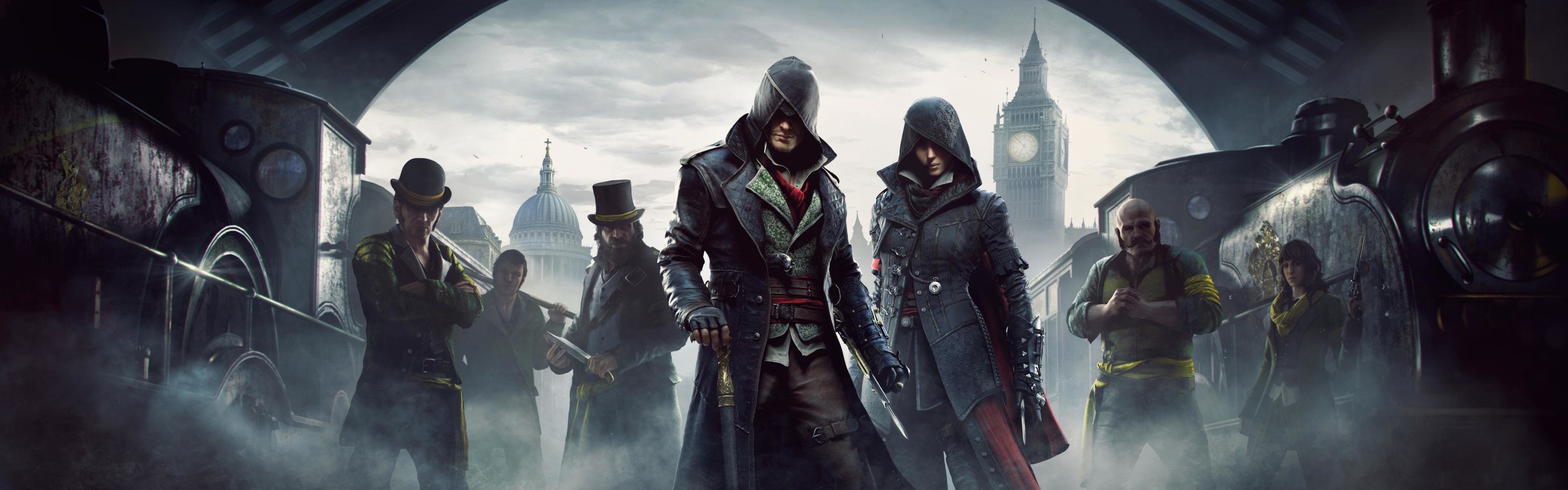 Download Dual Screen Assassin S Creed - Assassins Creed Syndicate - HD Wallpaper 