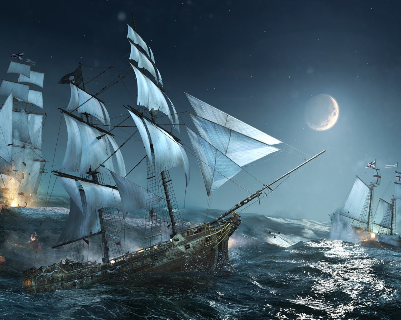 High Resolution Pirate Ship - HD Wallpaper 