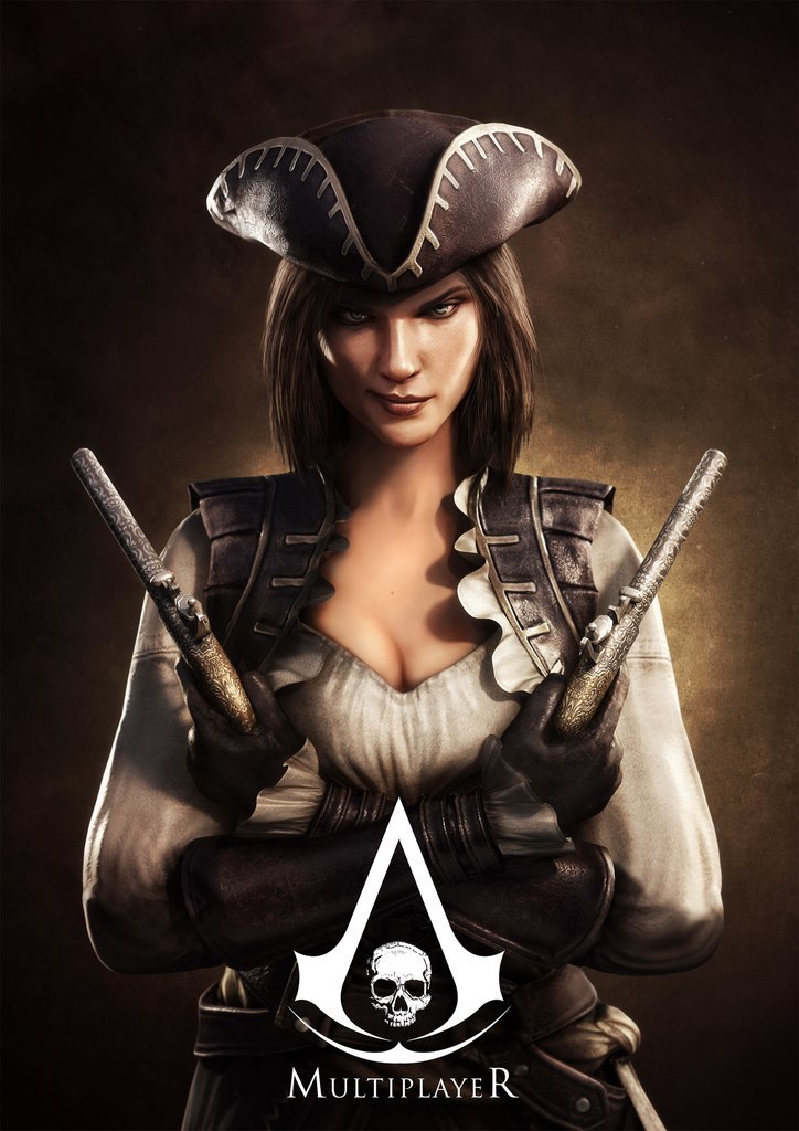 Assassin Creed Black Flag Woman - HD Wallpaper 