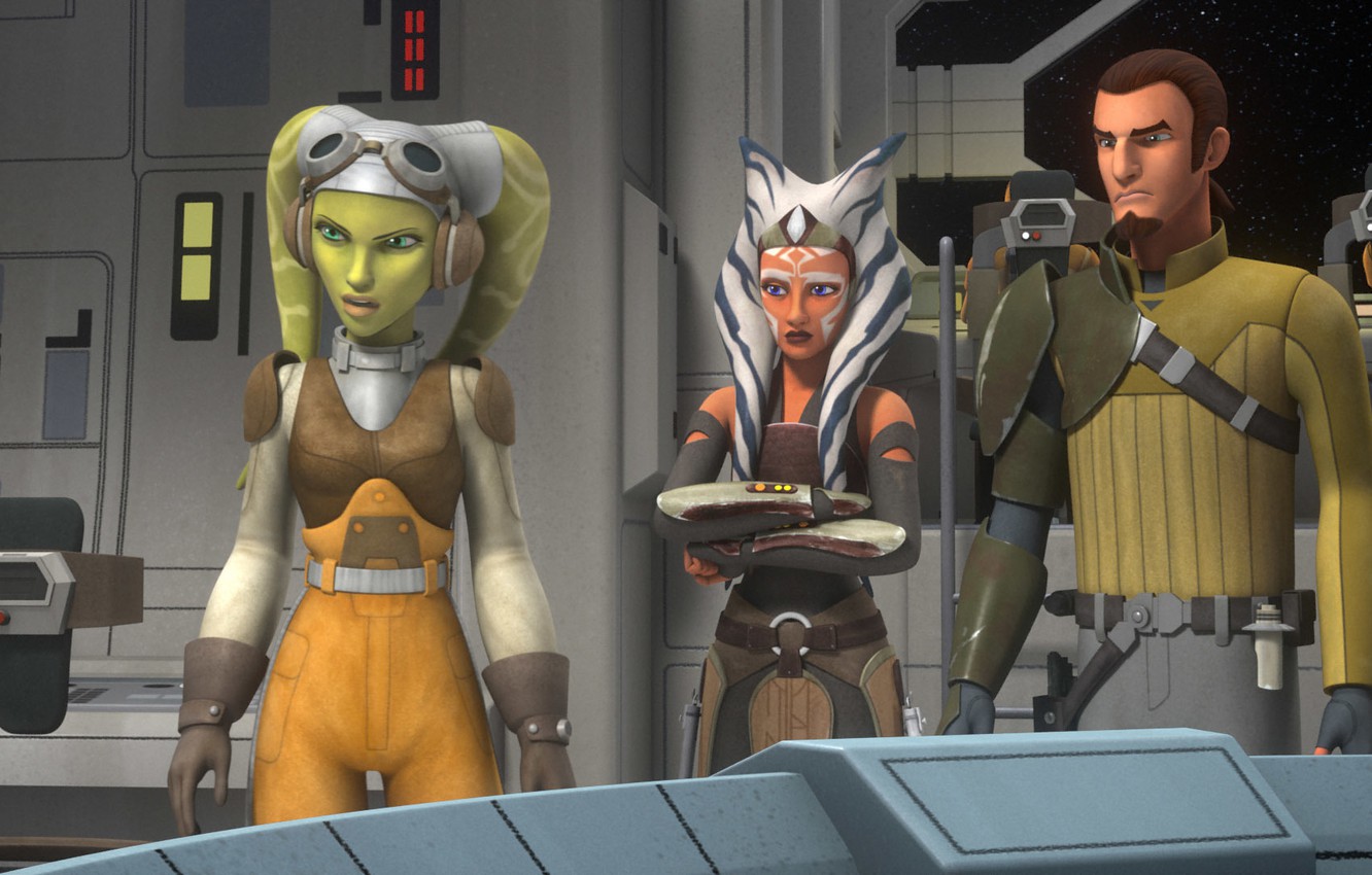 Photo Wallpaper Animated Series, Star Wars - Ahsoka Tano And Kanan - HD Wallpaper 