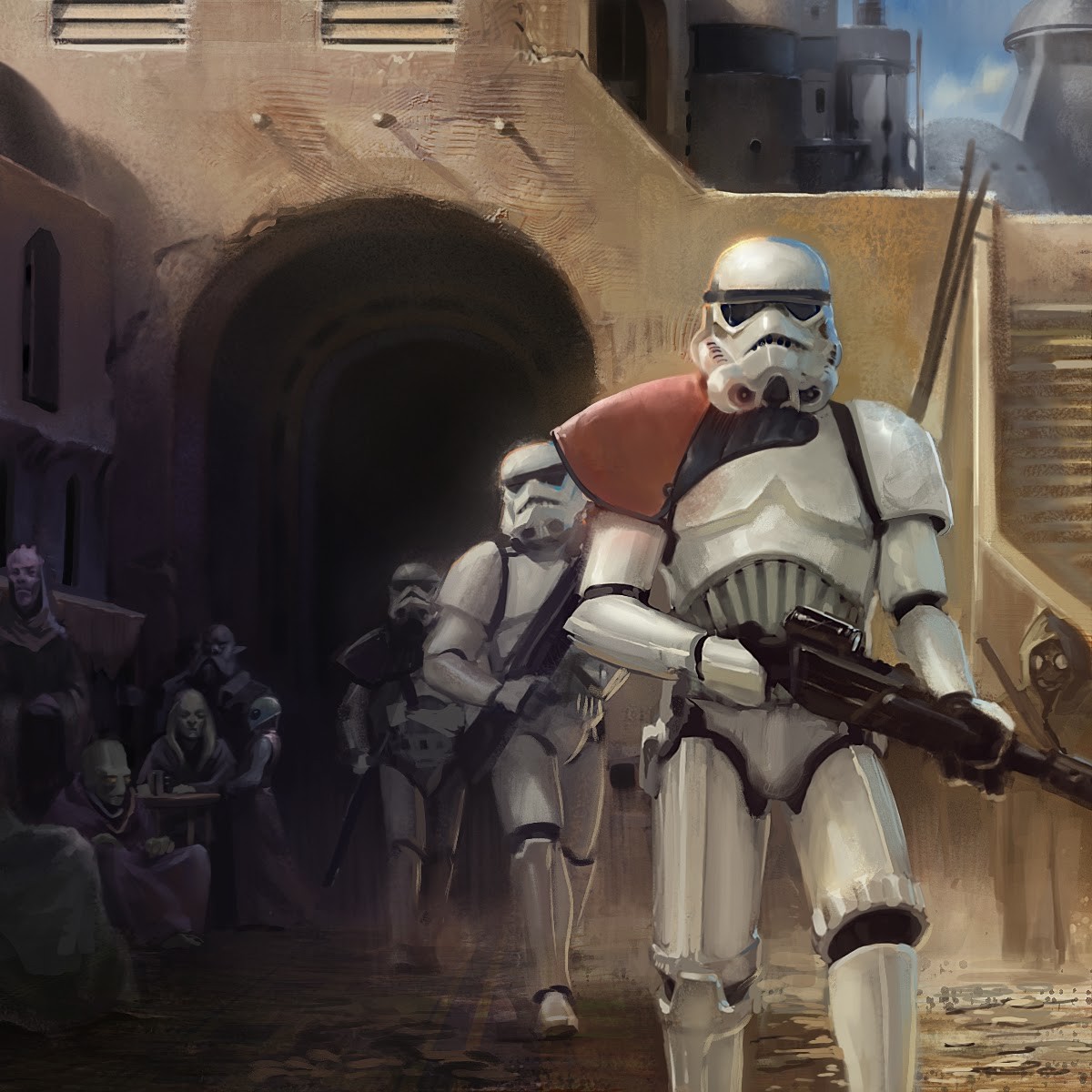 Wallpaper - Star Wars Stormtrooper Patrol - HD Wallpaper 