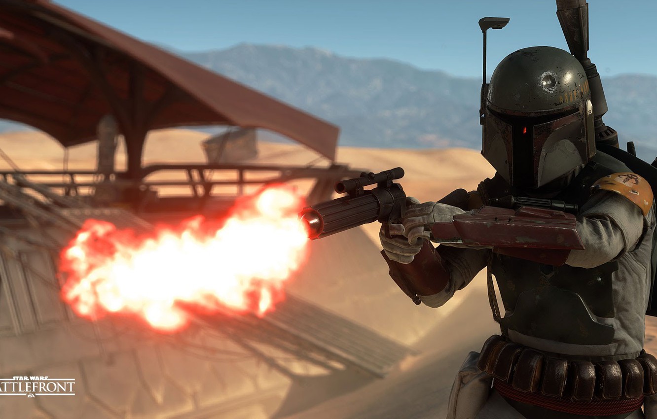 Photo Wallpaper Game, Electronic Arts, Dice, Boba Fett, - Battlefront Boba Fett - HD Wallpaper 