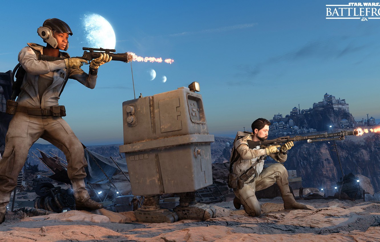 Photo Wallpaper Game, Dice, Droid, Tatooine, Rebels, - Star Wars Battlefront Droid Run - HD Wallpaper 