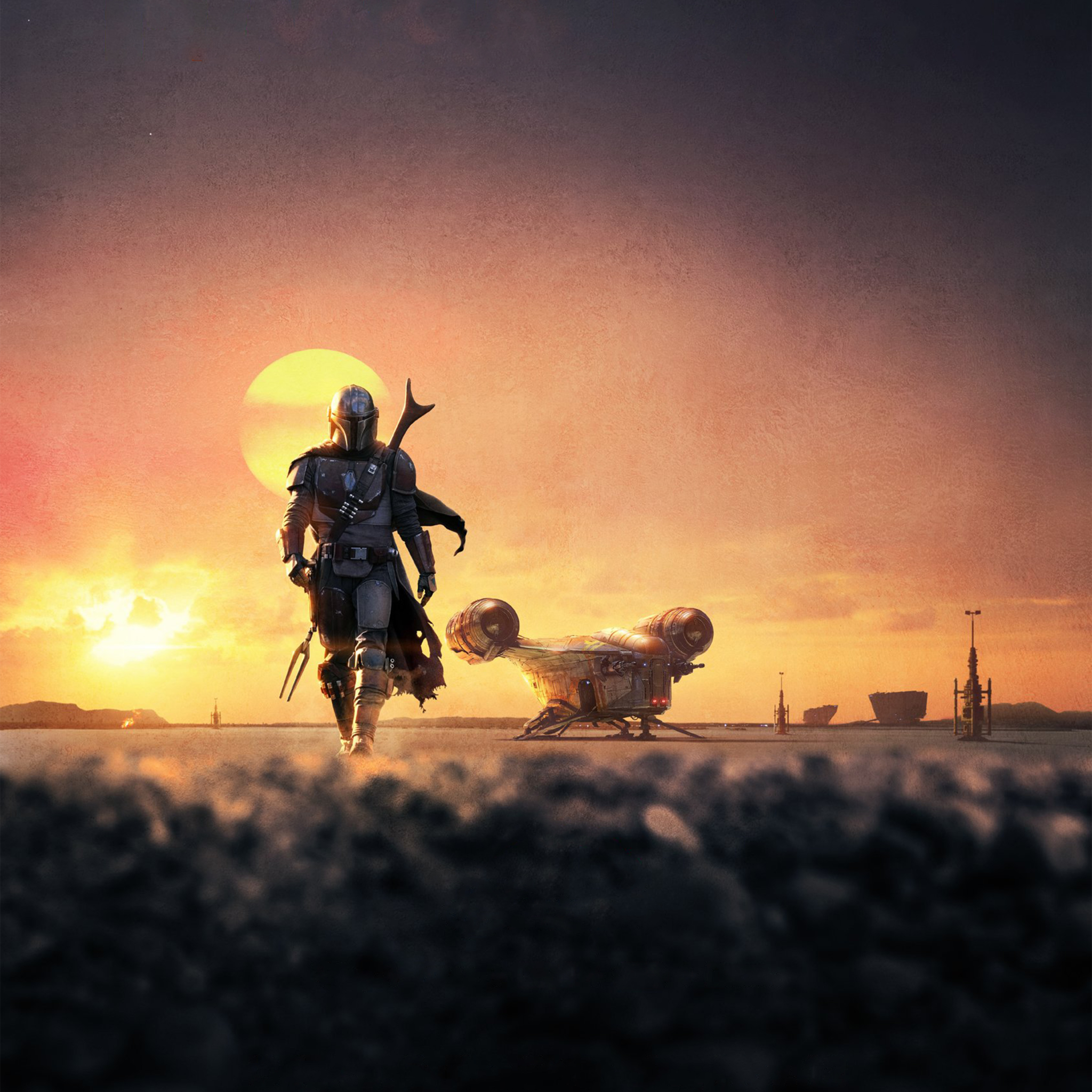 Mandalorian Star Wars - HD Wallpaper 