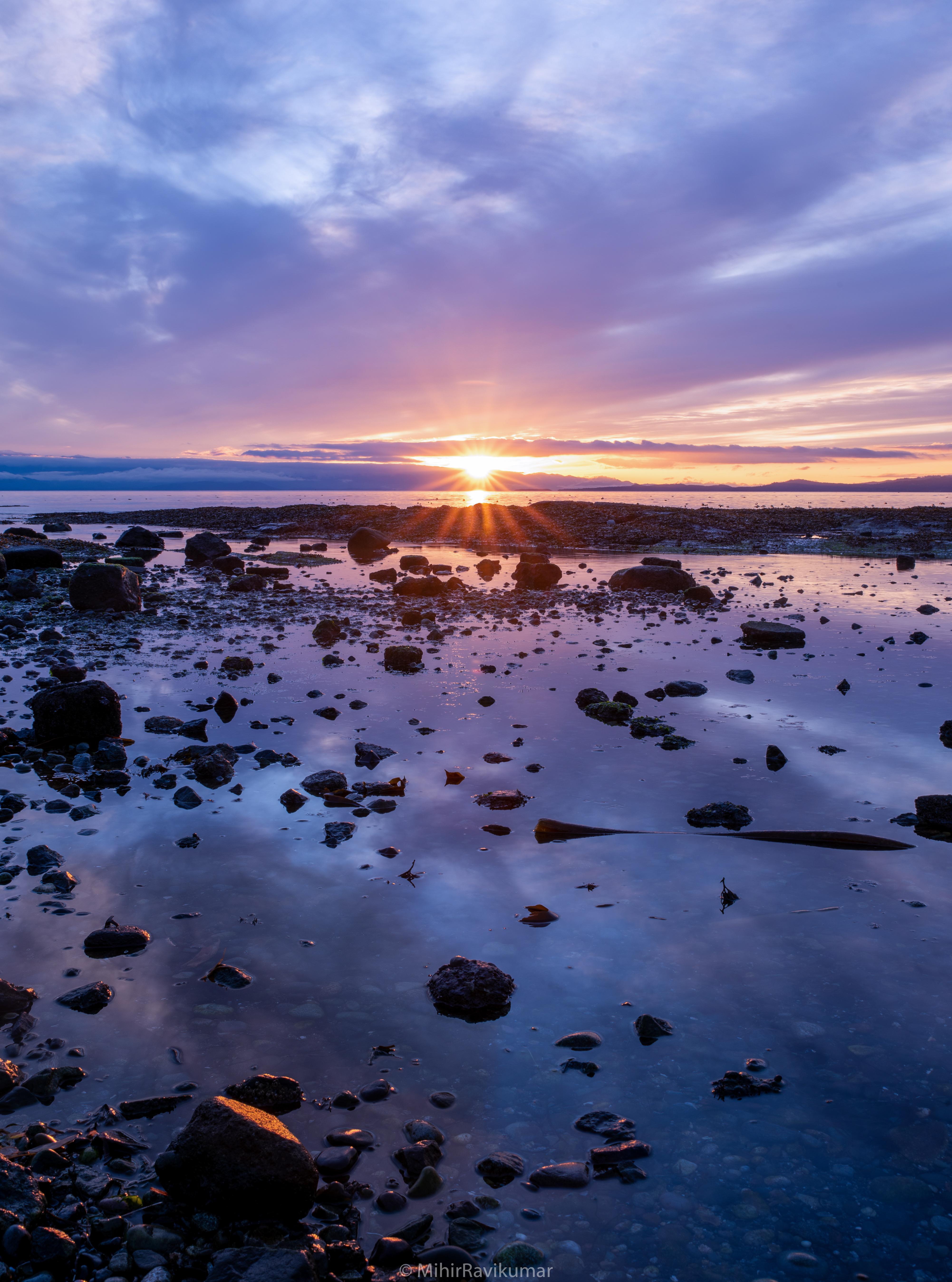 Sunset At Victoria Island Bc, Canada Wallpaper - Sunset - HD Wallpaper 