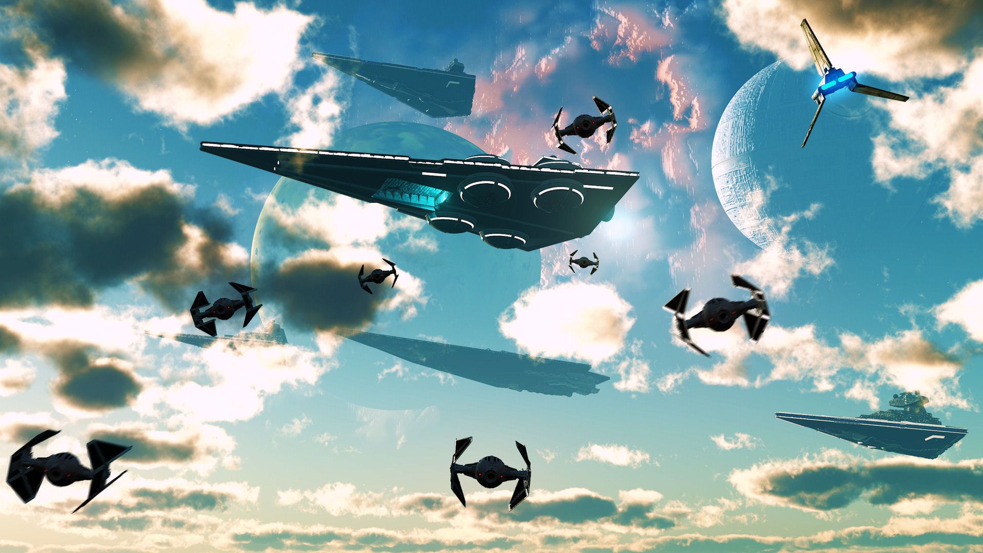 Hd Star Wars Spaceships - HD Wallpaper 
