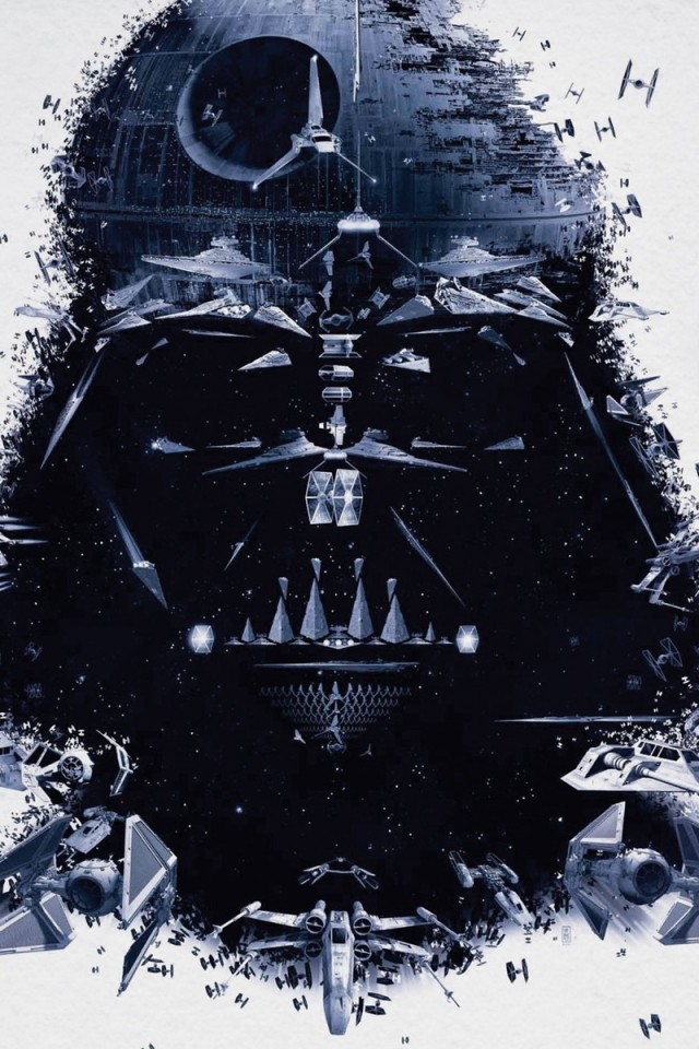 Star Wars Outer Space Movies Darth Vader Death Star - Darth Vader Death Star Face - HD Wallpaper 