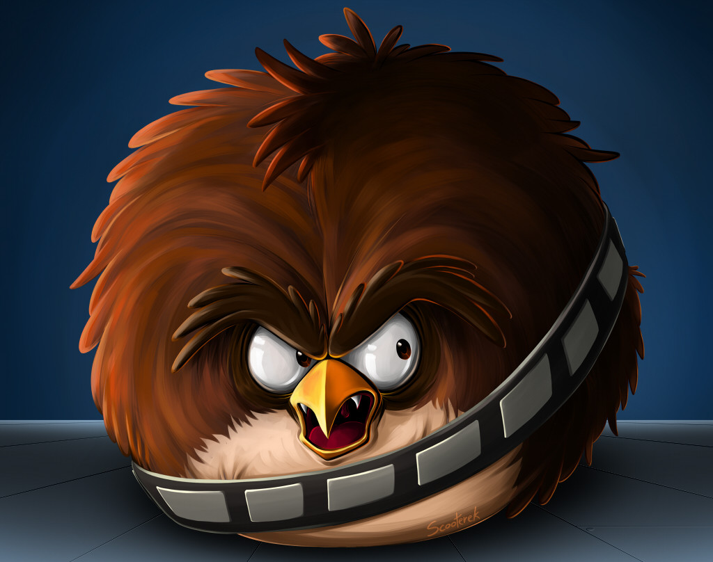 Angry Bird Star Wara - HD Wallpaper 