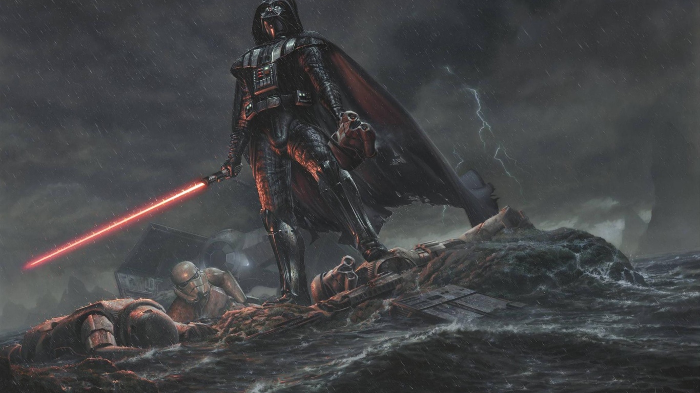 Star Wars Darth Vader Art - HD Wallpaper 