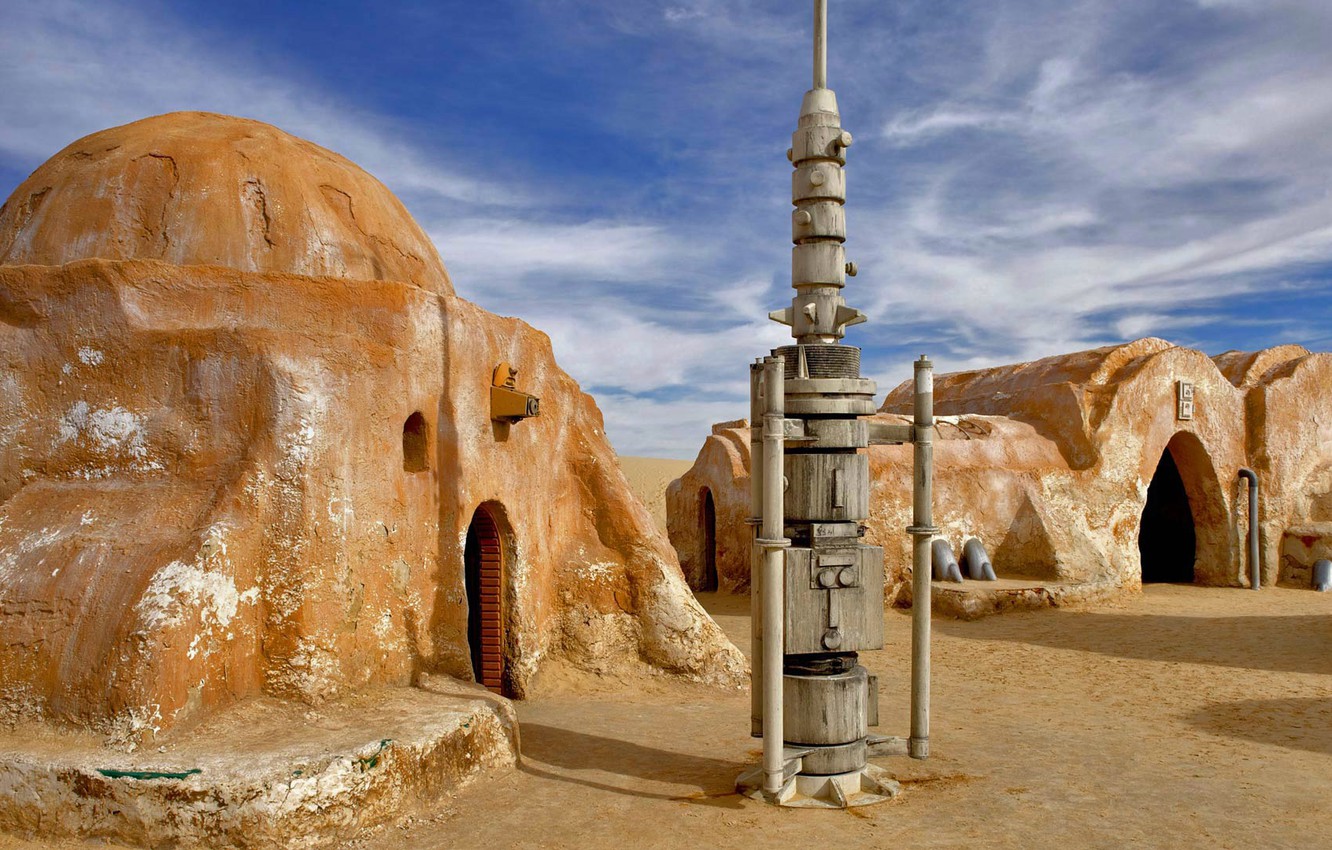 Photo Wallpaper Star Wars, The Scenery, Tunisia, El - Tunisia Scenery - HD Wallpaper 