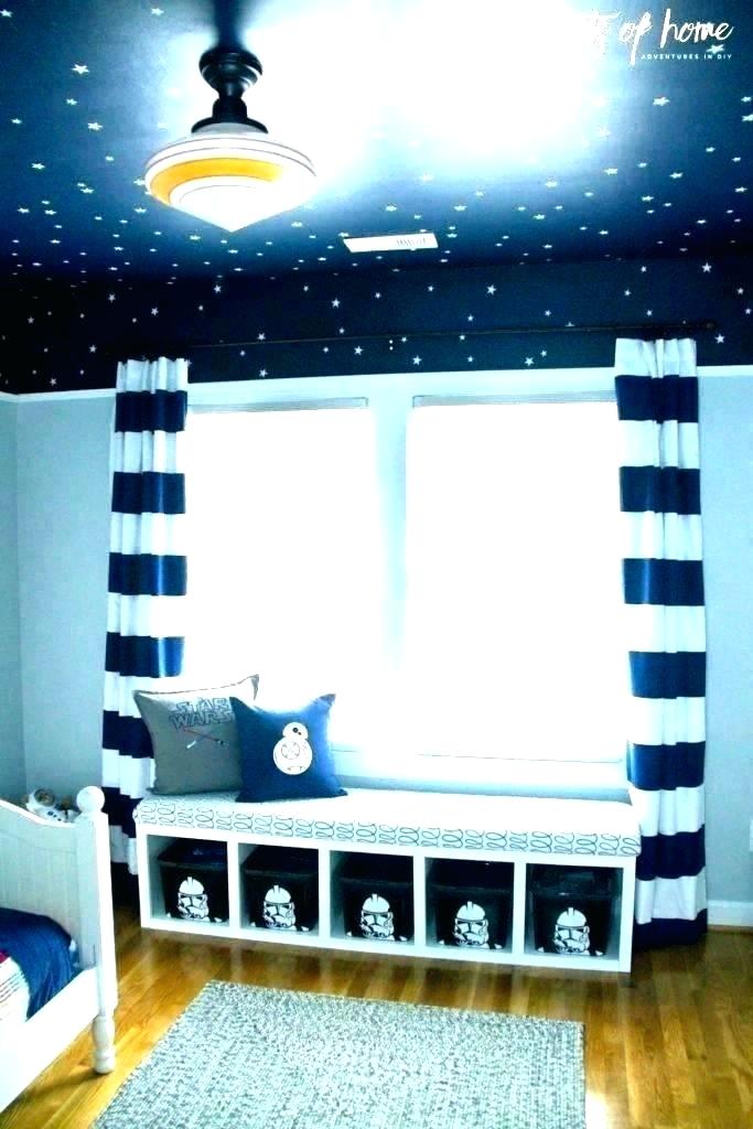 Star Wars Kids Room Star Wars Kids Room Ideas - Ceiling And Wall Color Combination Dark Blue - HD Wallpaper 