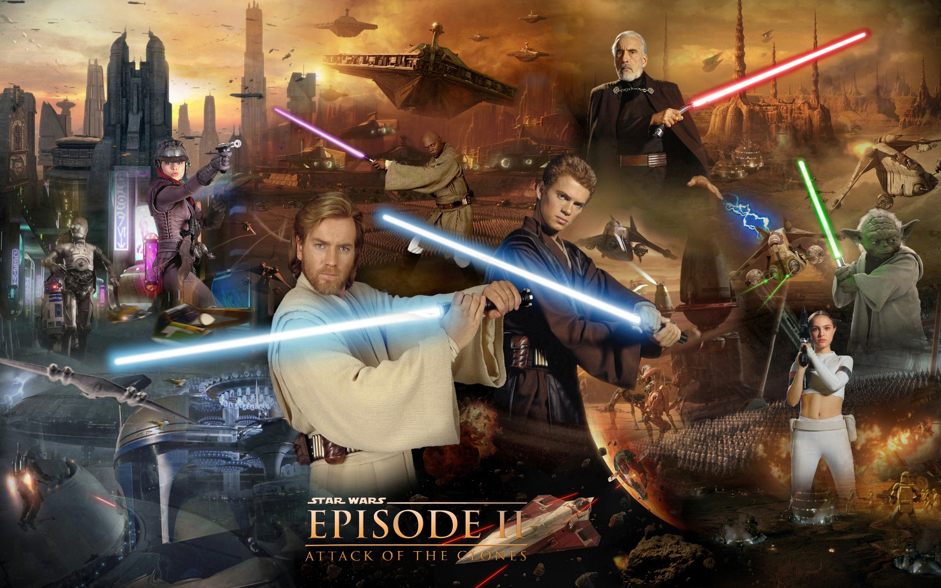 Attack Clones Star Wars - HD Wallpaper 