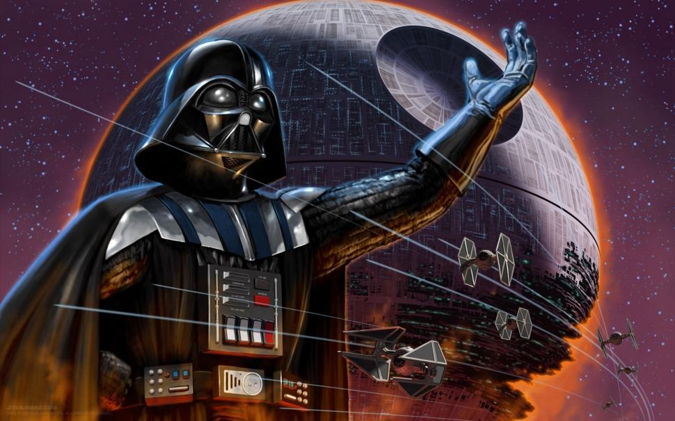 Darth Vader Star Wars Character Wallpaper,darth Vader - Darth Vader And The Death Star - HD Wallpaper 