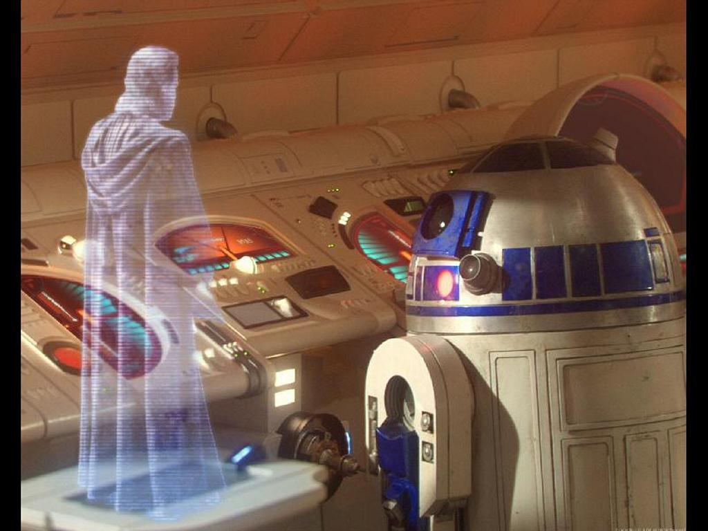 Star Wars Wallpaper - Star Wars Hologram - HD Wallpaper 