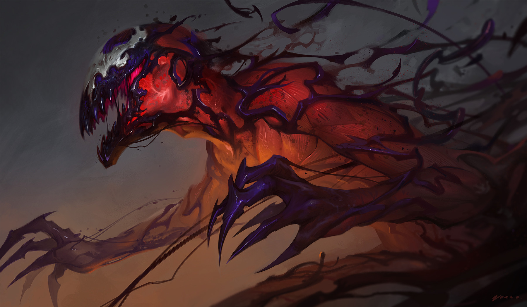 Carnage Symbiote - HD Wallpaper 