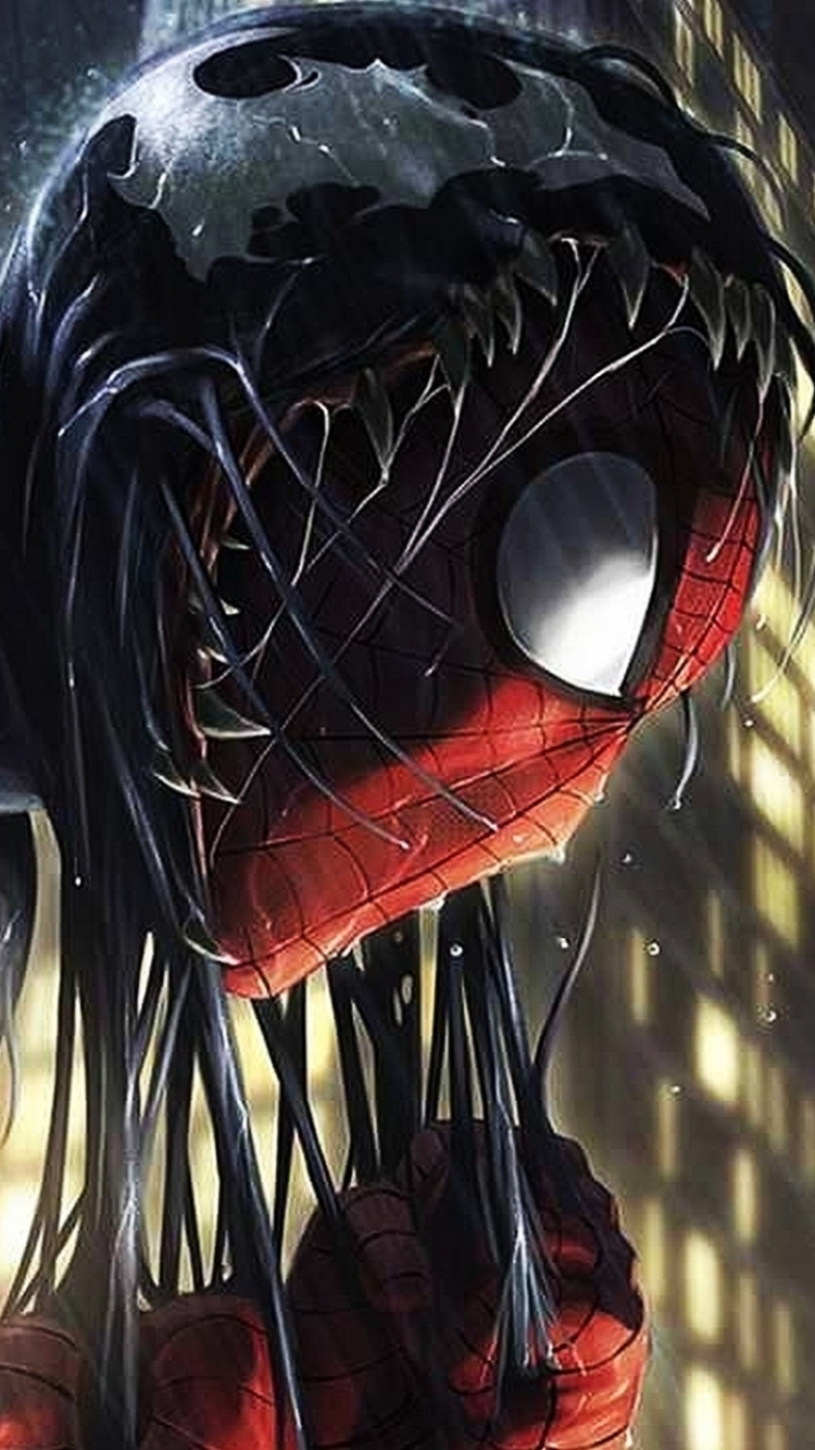 Spiderman And Venom Wallpaper Phone - HD Wallpaper 