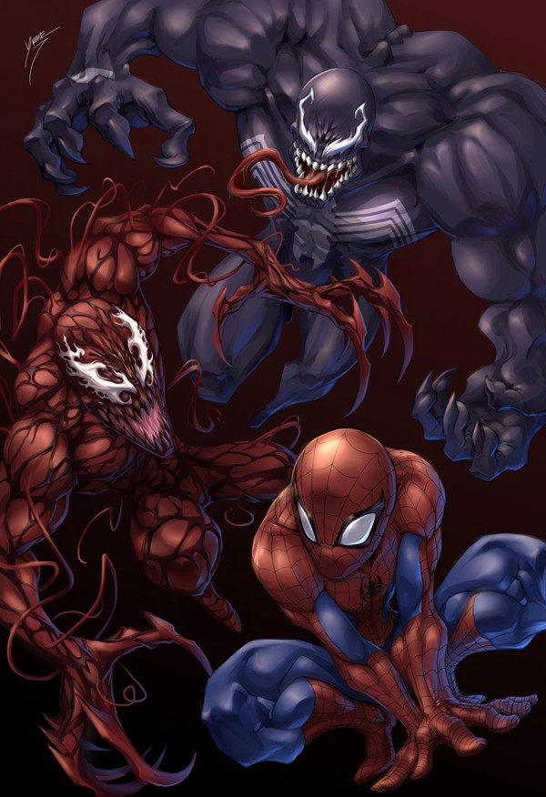 #297g652 Venom And Carnage Wallpaper Px - Imagenes De Spiderman Vs Venom Y Carnage - HD Wallpaper 