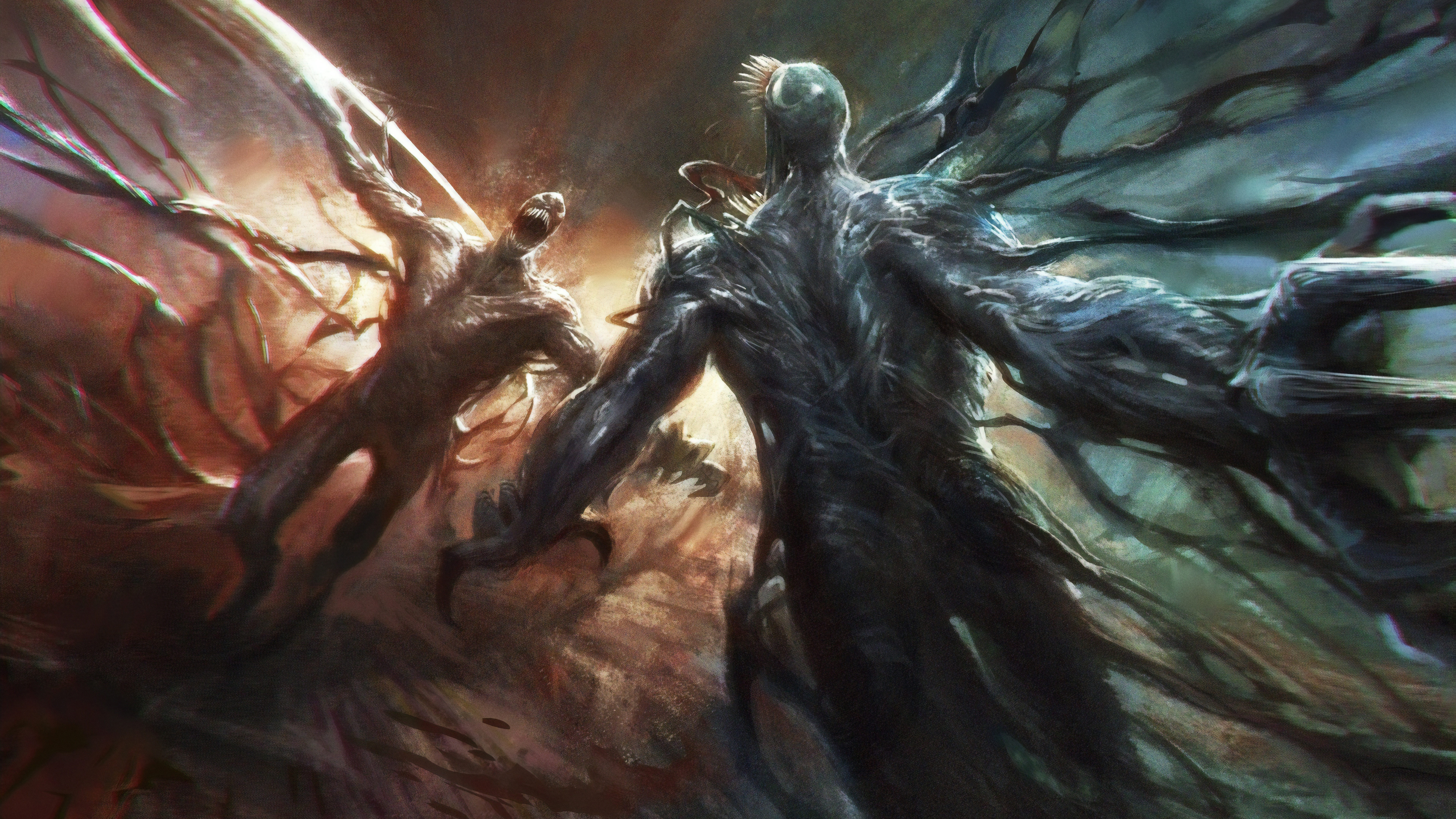Venom Vs Riot Artwork - HD Wallpaper 
