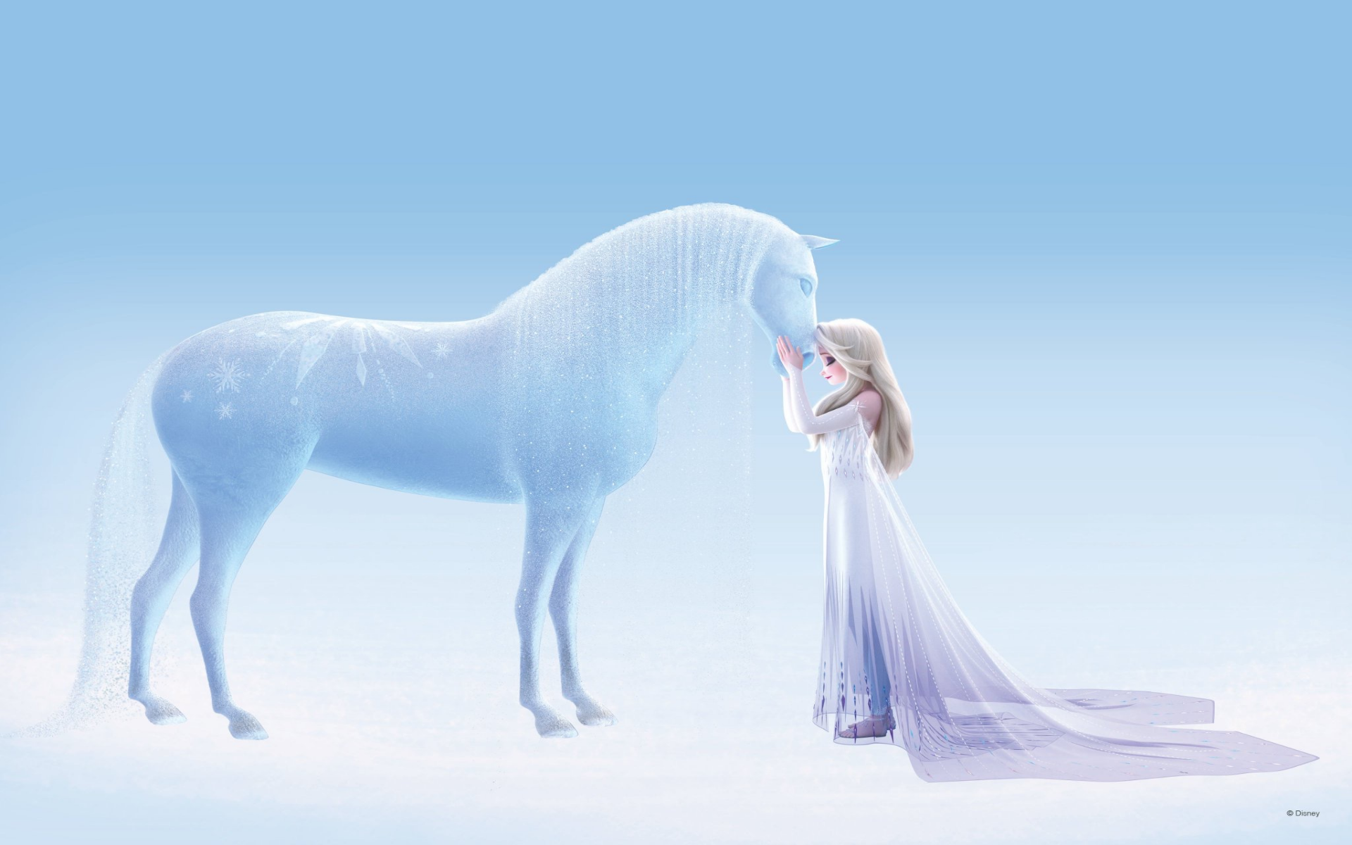 Elsa And Nokk Wallpaper - Frozen 2 Elsa And Nokk - HD Wallpaper 