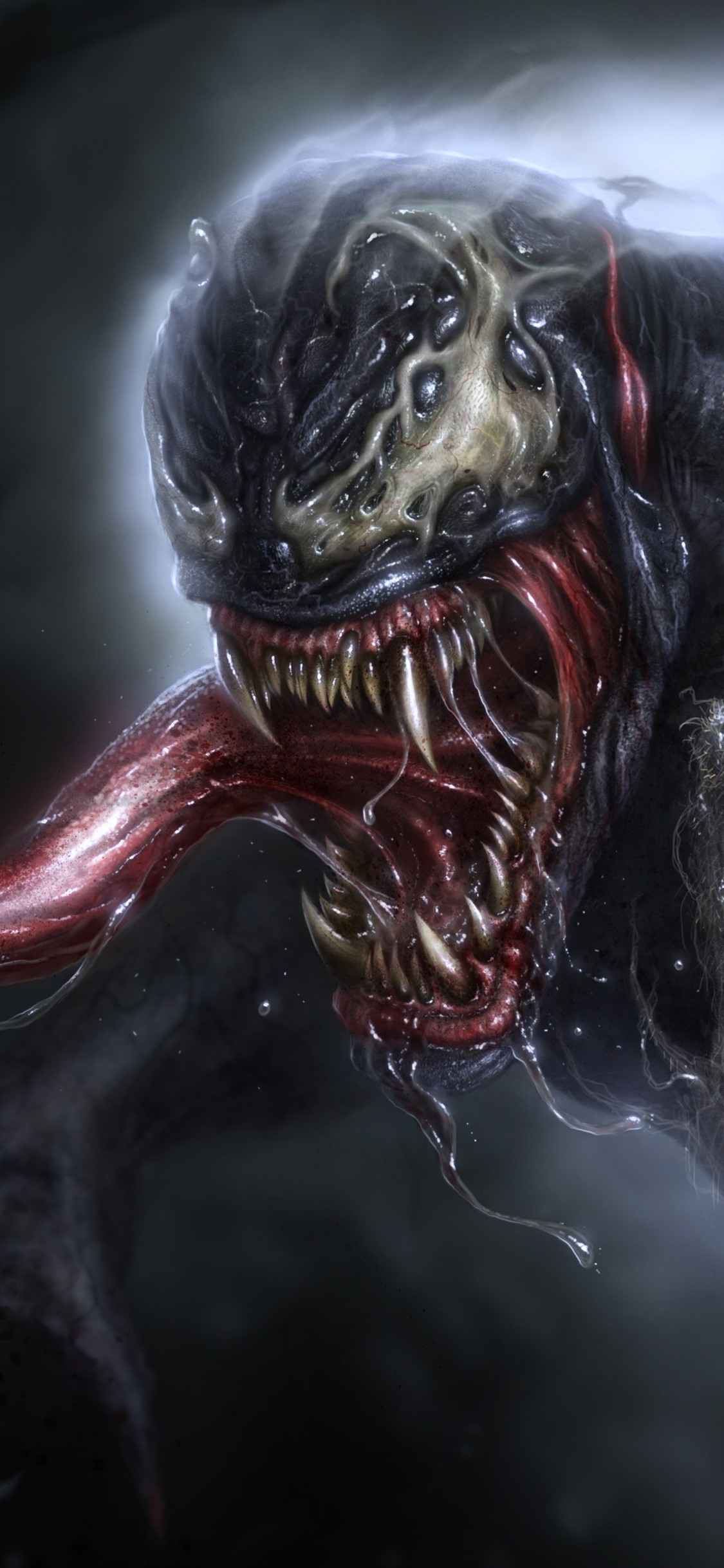 Iphone Wallpaper Venom Drool Marvel Comics Marvel Cinematic Universe 1125x2436 Wallpaper Teahub Io