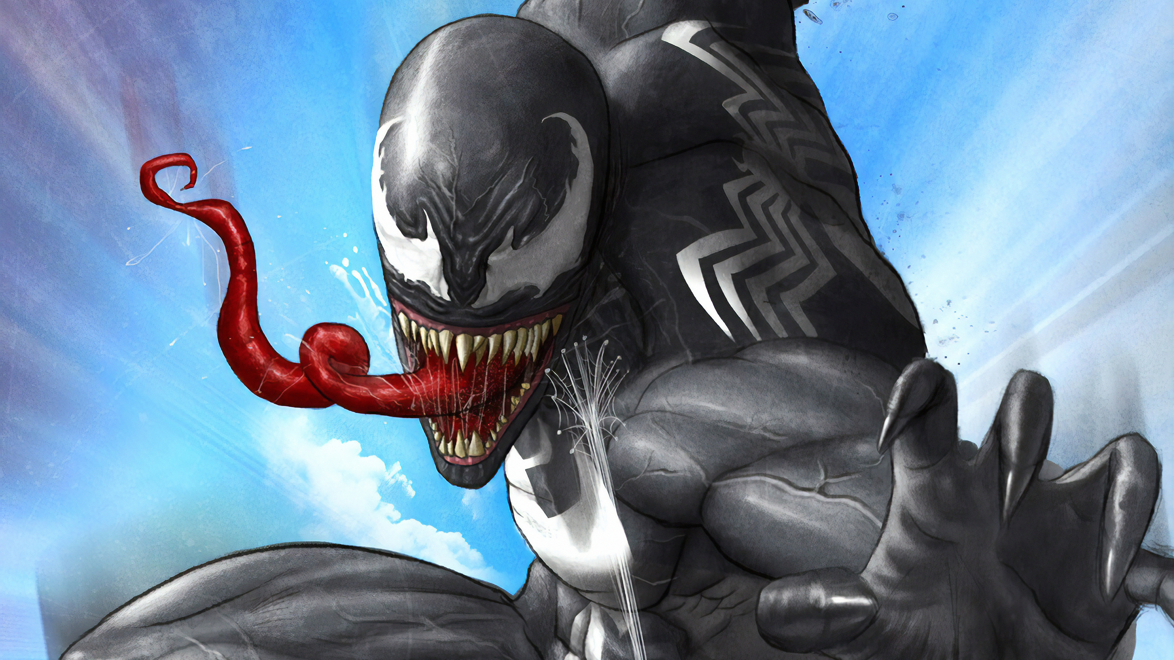 Venom And Spider - Wallpaper - HD Wallpaper 