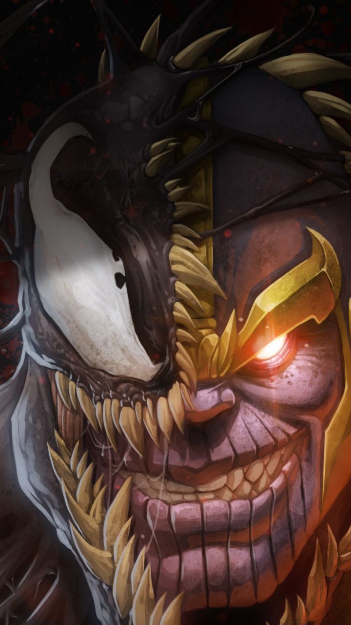 Wallpaper, Venom, Thanos, Marvelous, Marvel, Artwork, - Thanos Venom - HD Wallpaper 