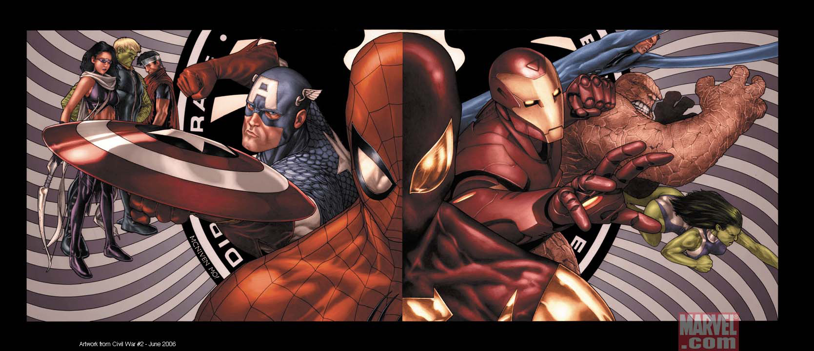 1377778811 Marvel Civil War Spiderman 4986 Hd Wallpapers - Dual Screen Wallpaper Spider Man - HD Wallpaper 