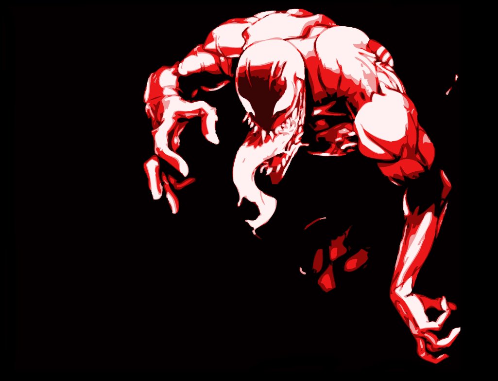 Posterhouzz Comics Carnage Spider-man Hd Wallpaper - Carnage Red Background Hd - HD Wallpaper 