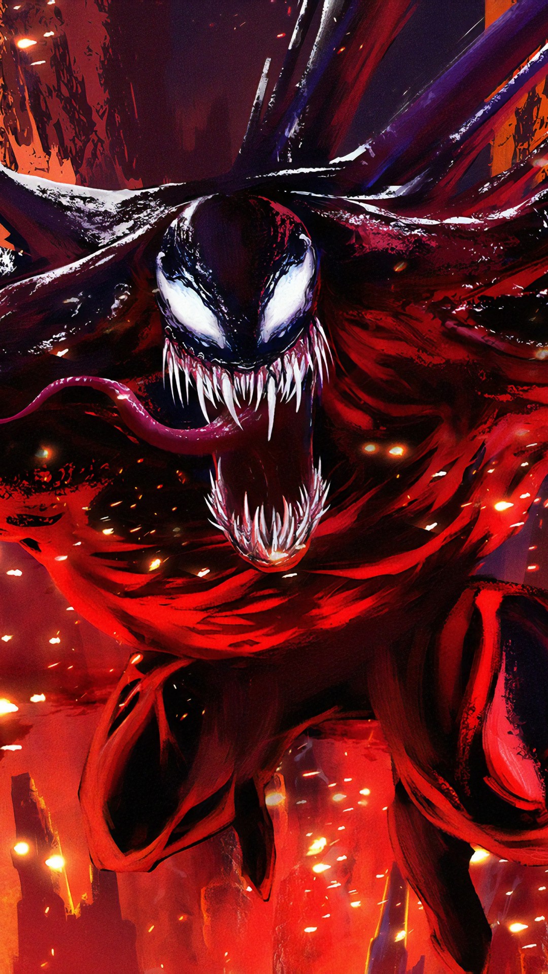 Venom And Carnage Mixed Together - HD Wallpaper 