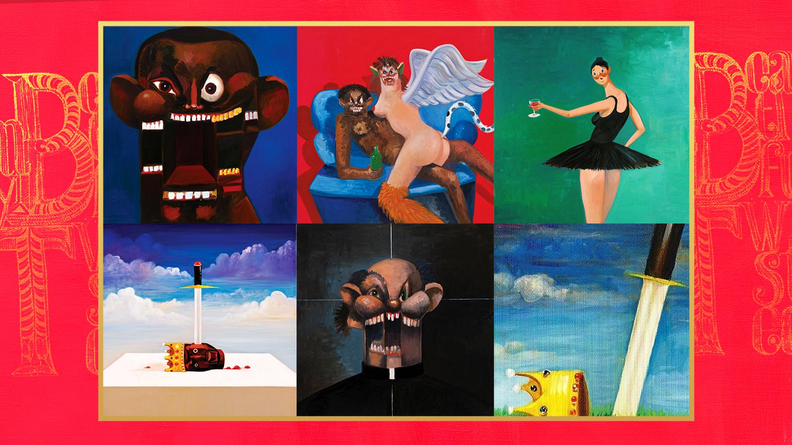Kanye West George Condo Art - HD Wallpaper 