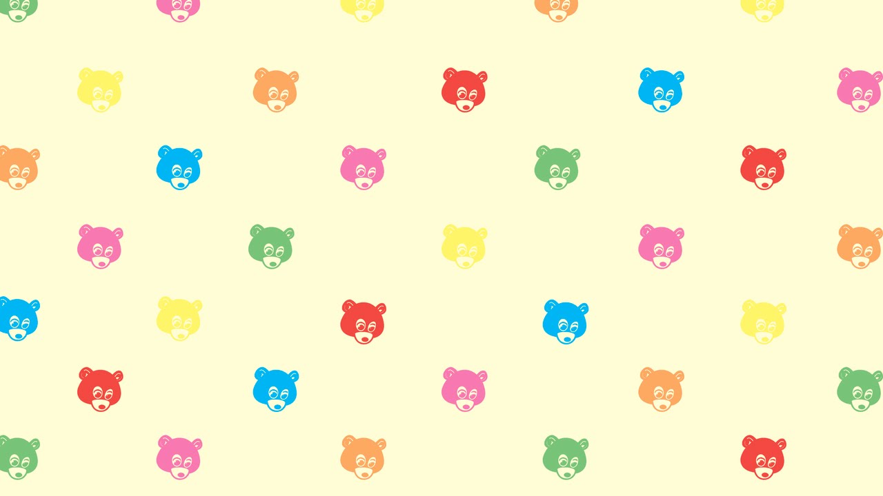 Kanye West Bear Patterns - HD Wallpaper 