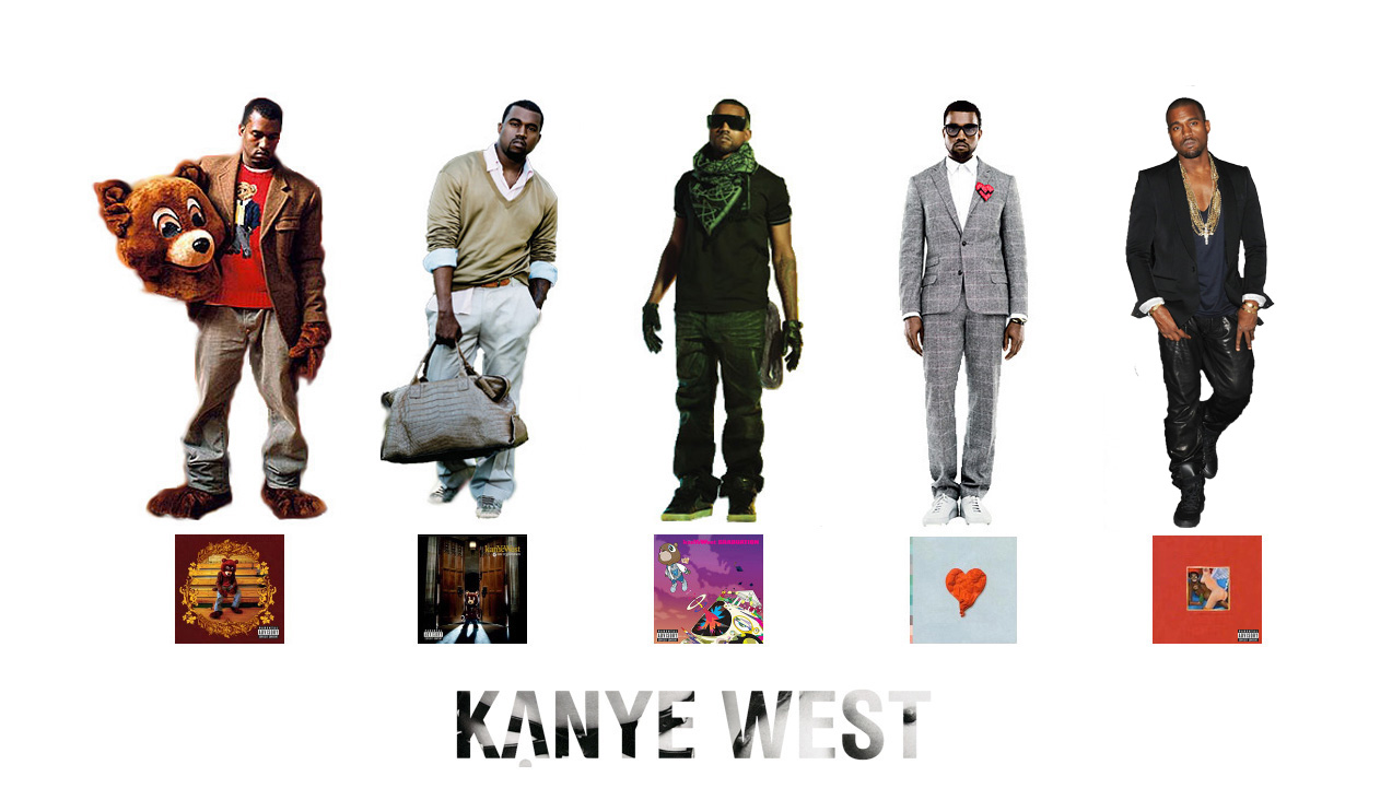 All Kanye West Eras - HD Wallpaper 