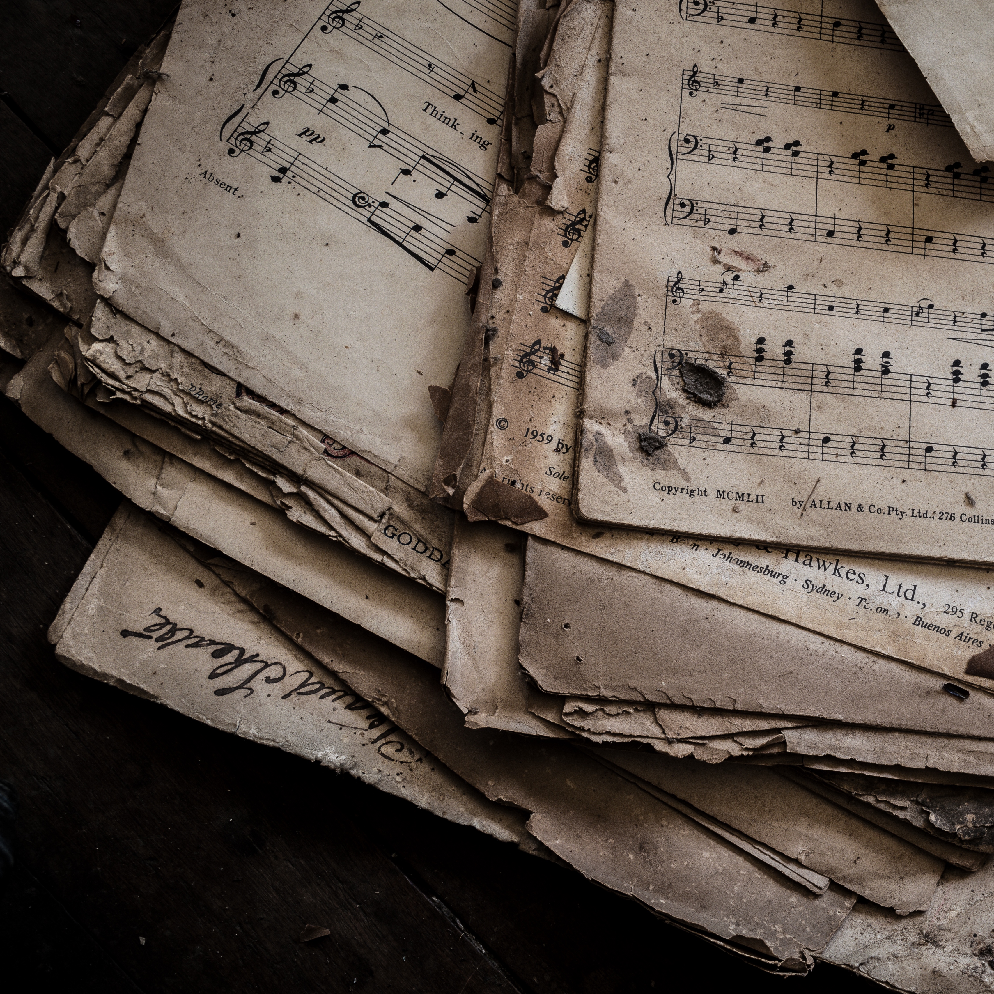 Wallpaper Notes, Dirty, Paper - Iphone Wallpaper Sheet Music - HD Wallpaper 