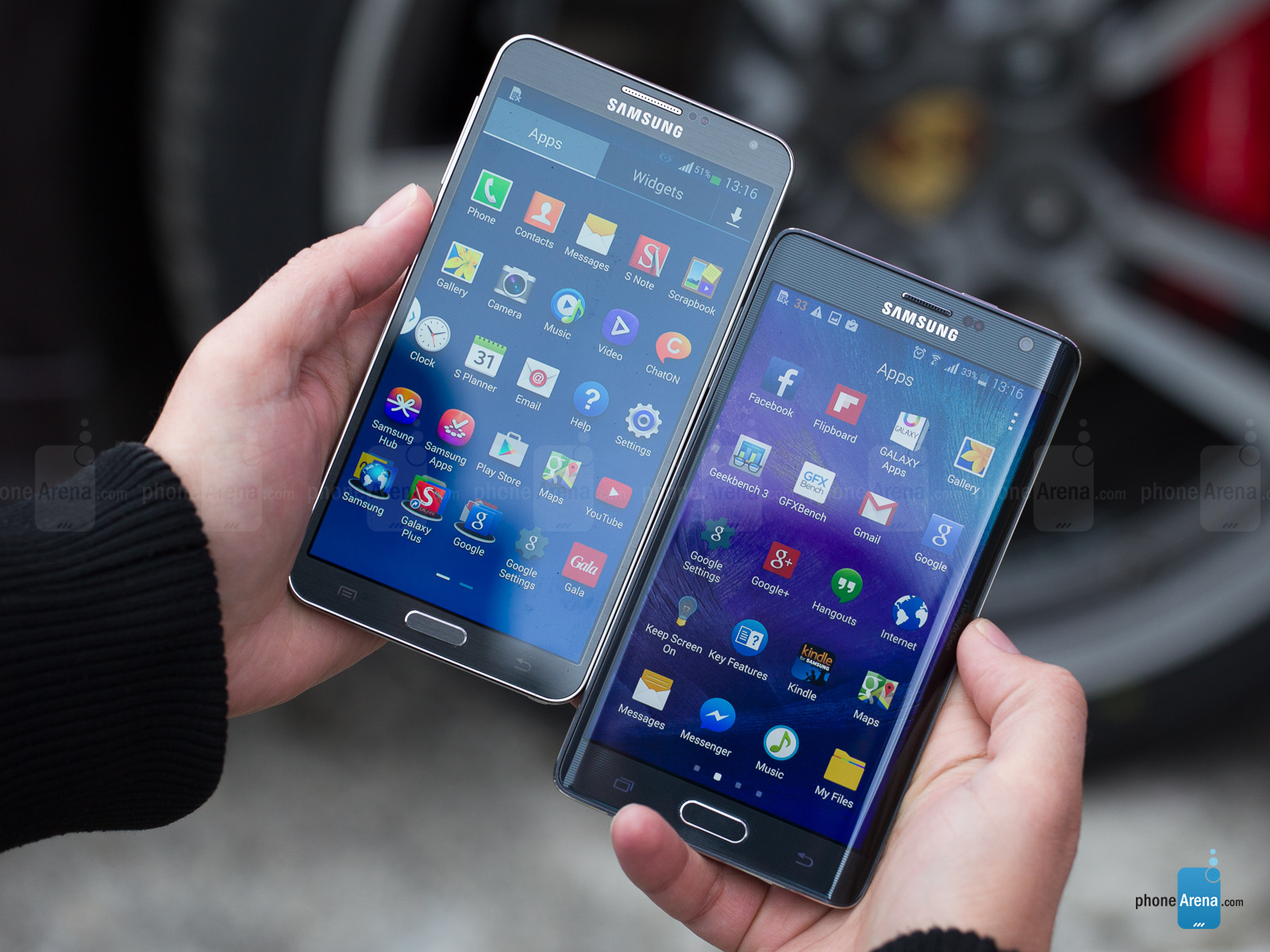 Samsung Galaxy Note Edge Vs Samsung Galaxy Note - Note 3 Vs Note Edge - HD Wallpaper 