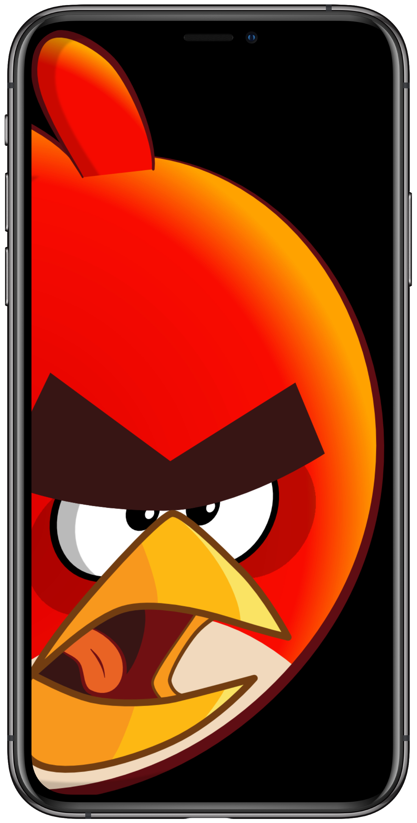 Angry Bird Iphone X - HD Wallpaper 