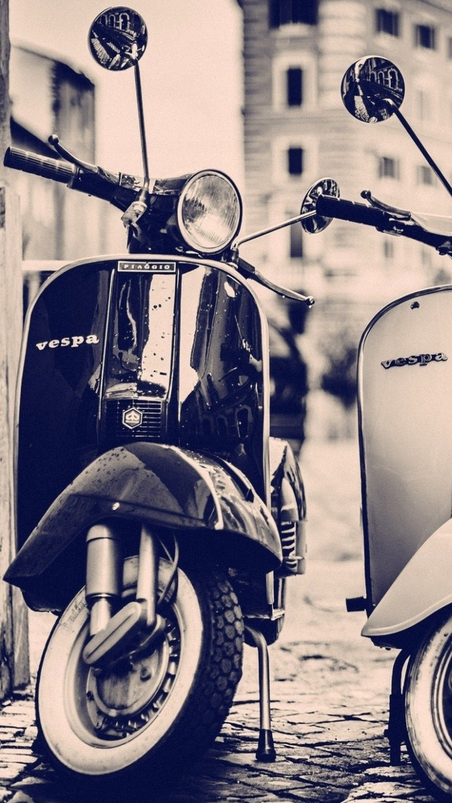Vintage Vespa Wallpaper Iphone - HD Wallpaper 