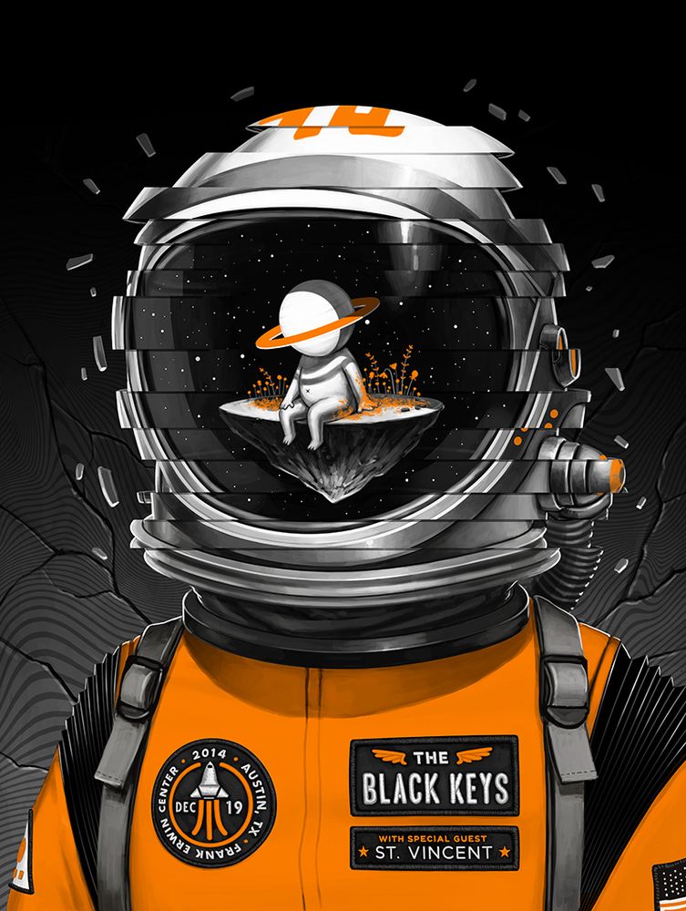Black Keys Astronaut Poster - HD Wallpaper 