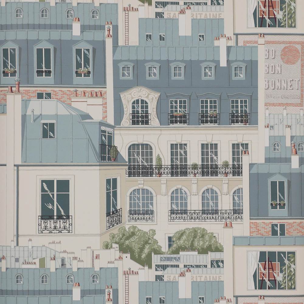 Les Toits De Paris Manuel Canovas - HD Wallpaper 