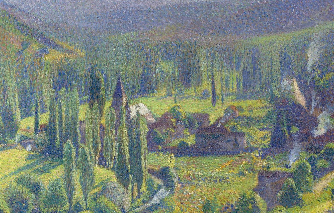 Photo Wallpaper Landscape, Picture, Henri Jean Guillaume - Henri Martin Desktop - HD Wallpaper 