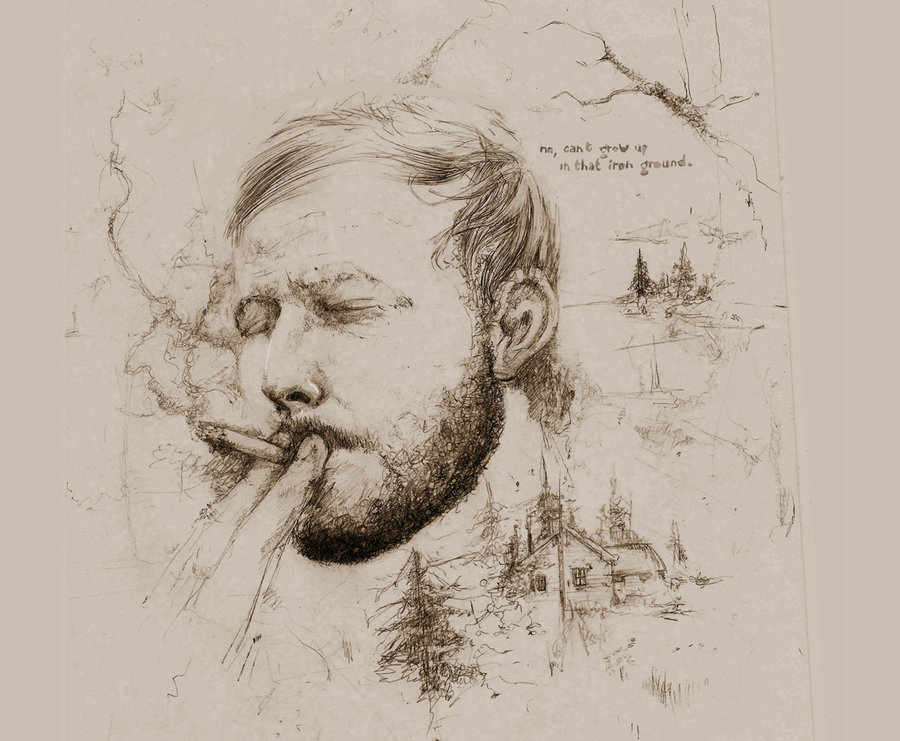 Bon Iver Wallpapers Wallpaperpulse - Sketch - HD Wallpaper 