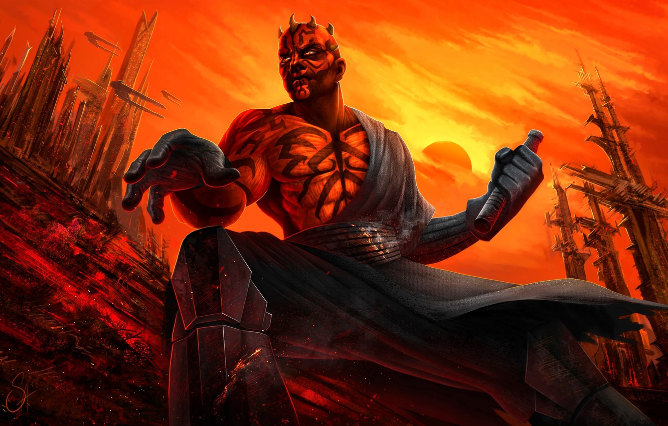 Photo Wallpaper Star Wars, Male, Tattoo, Darth Maul, - Star Wars Red Zabrak - HD Wallpaper 