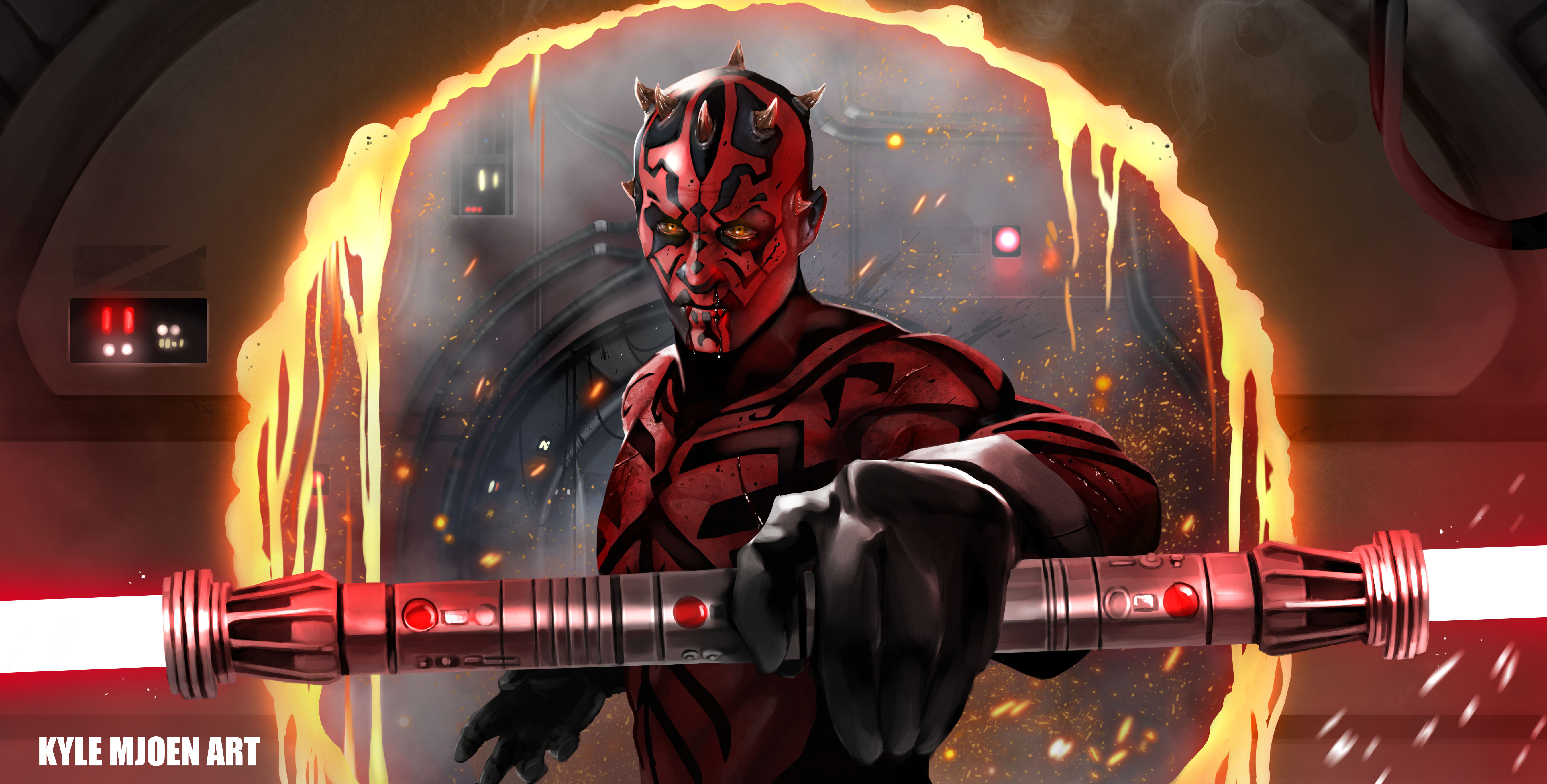 Darth Maul Wallpaper Hd - HD Wallpaper 