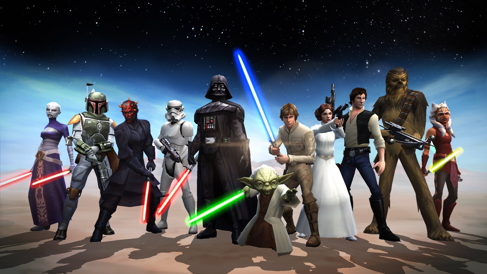 Star Wars Galaxy Of Heroes Banner - HD Wallpaper 