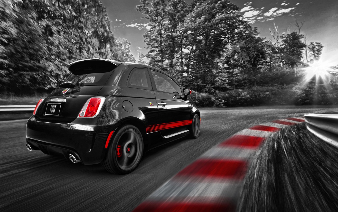 Fiat 500 Abarth Race Track Wallpapers - 2012 Fiat 500 Abarth - HD Wallpaper 