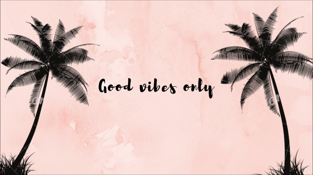 Positive Aesthetic Laptop - Coconut Tree Png Black - HD Wallpaper 