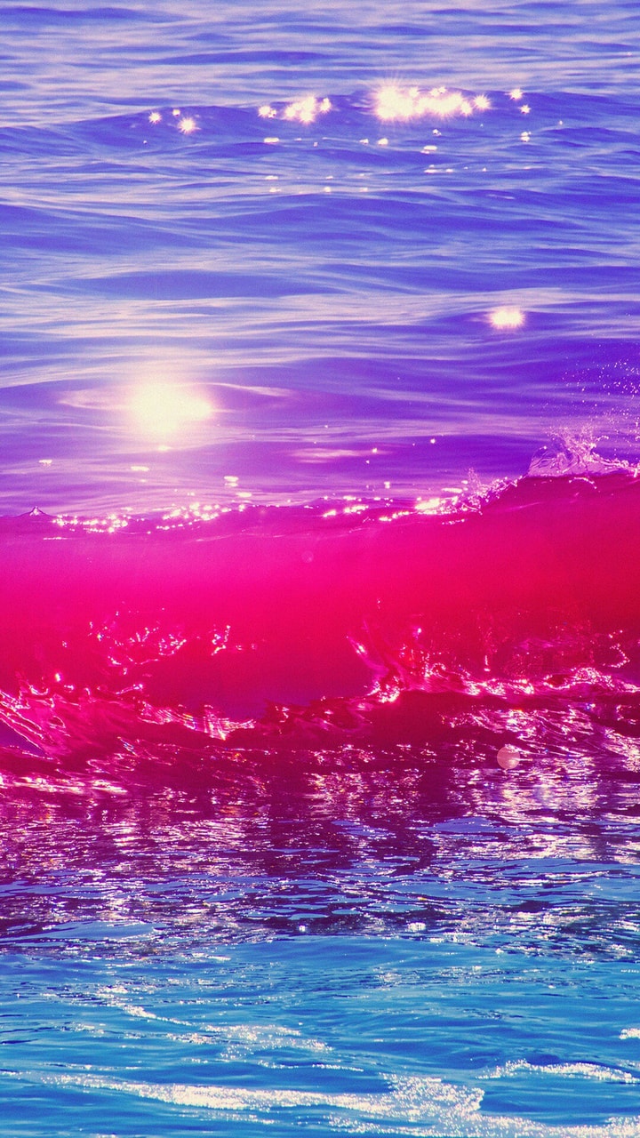 Aesthetic, Background, And Wallpaper Image - Aesthetic Wallpaper Pink Water  - 720x1280 Wallpaper 