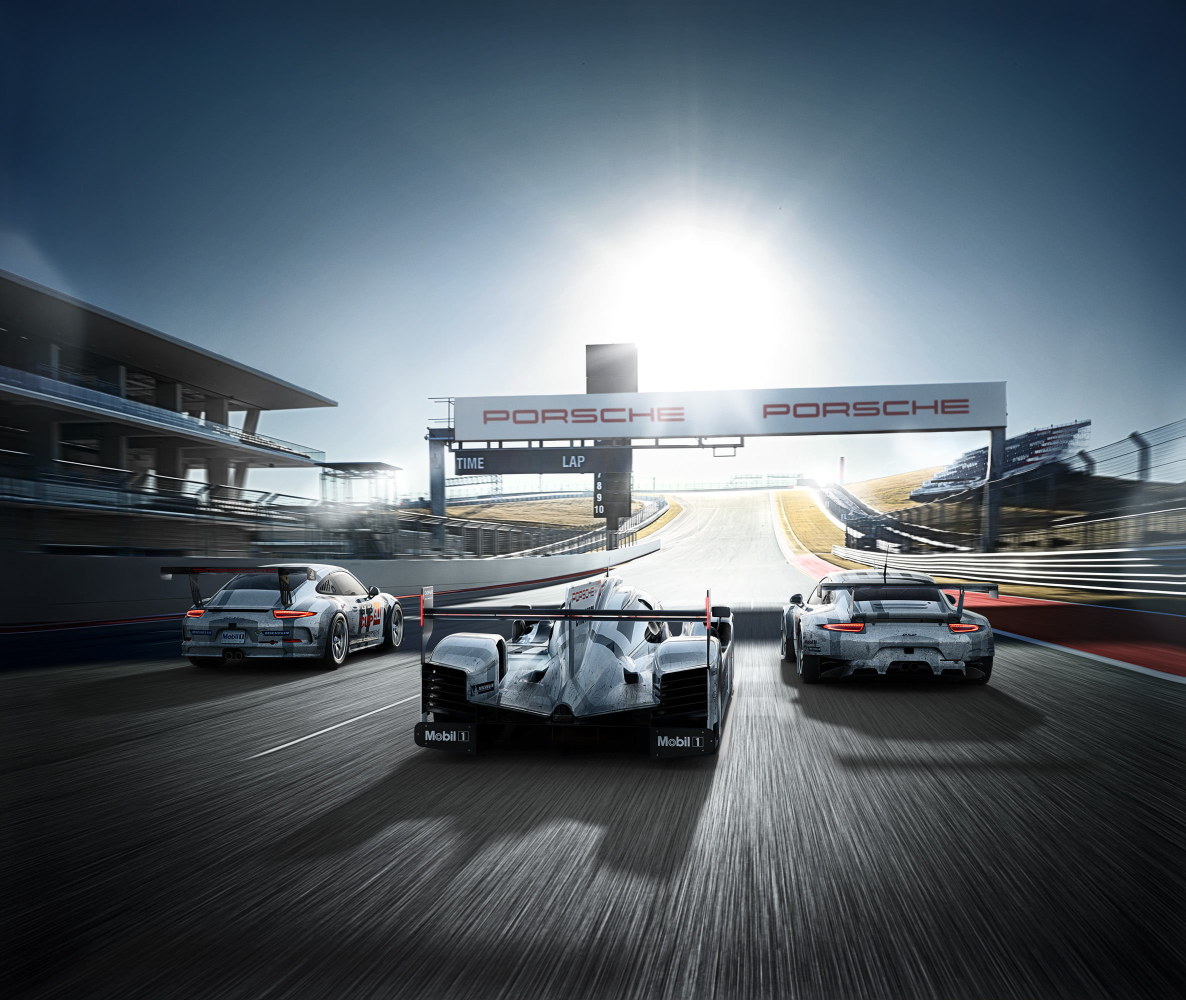Racing Car On Track - HD Wallpaper 