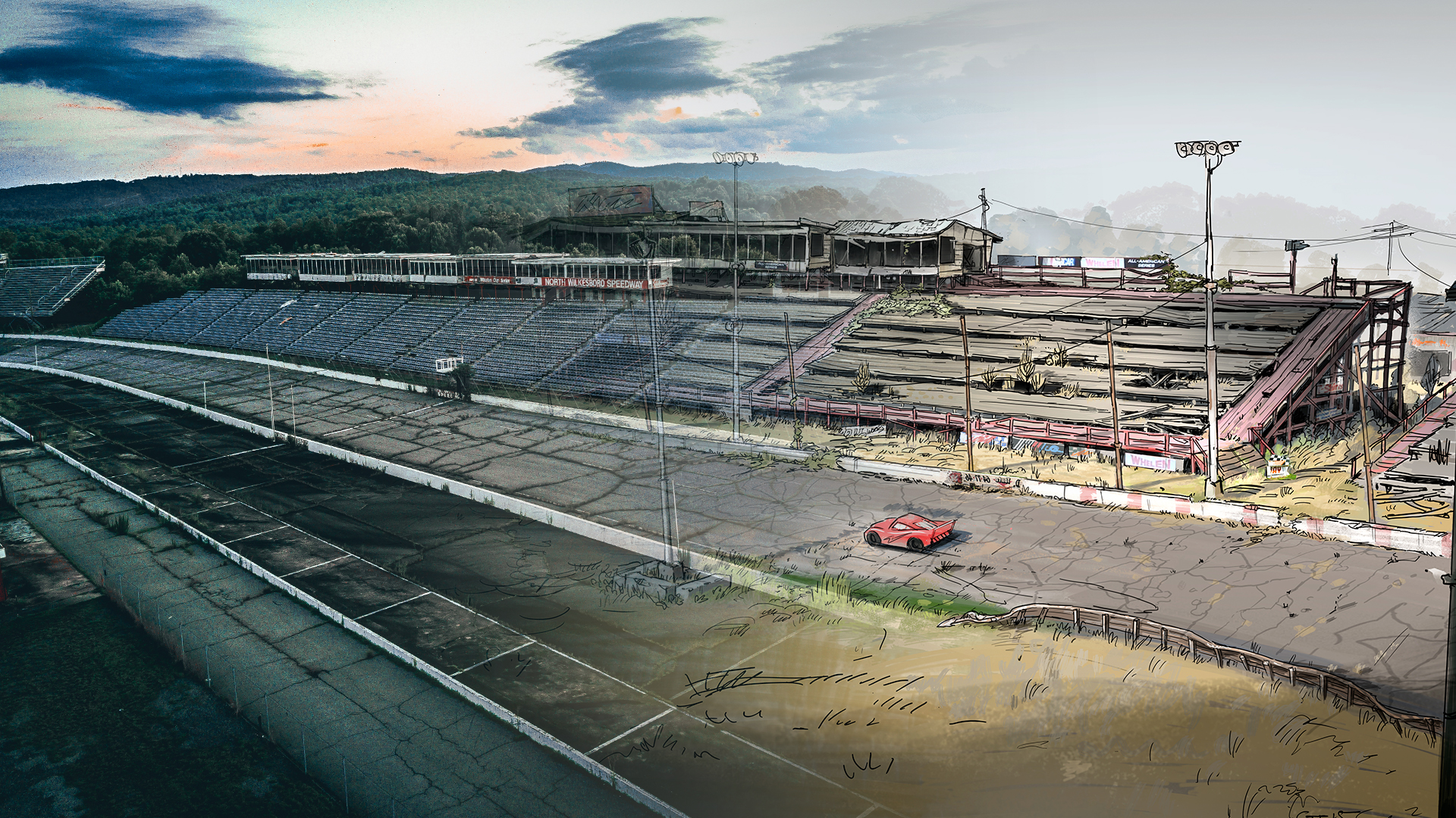 North Wilkesboro Speedway Cars 3 - Cars 3 North Carolina - HD Wallpaper 